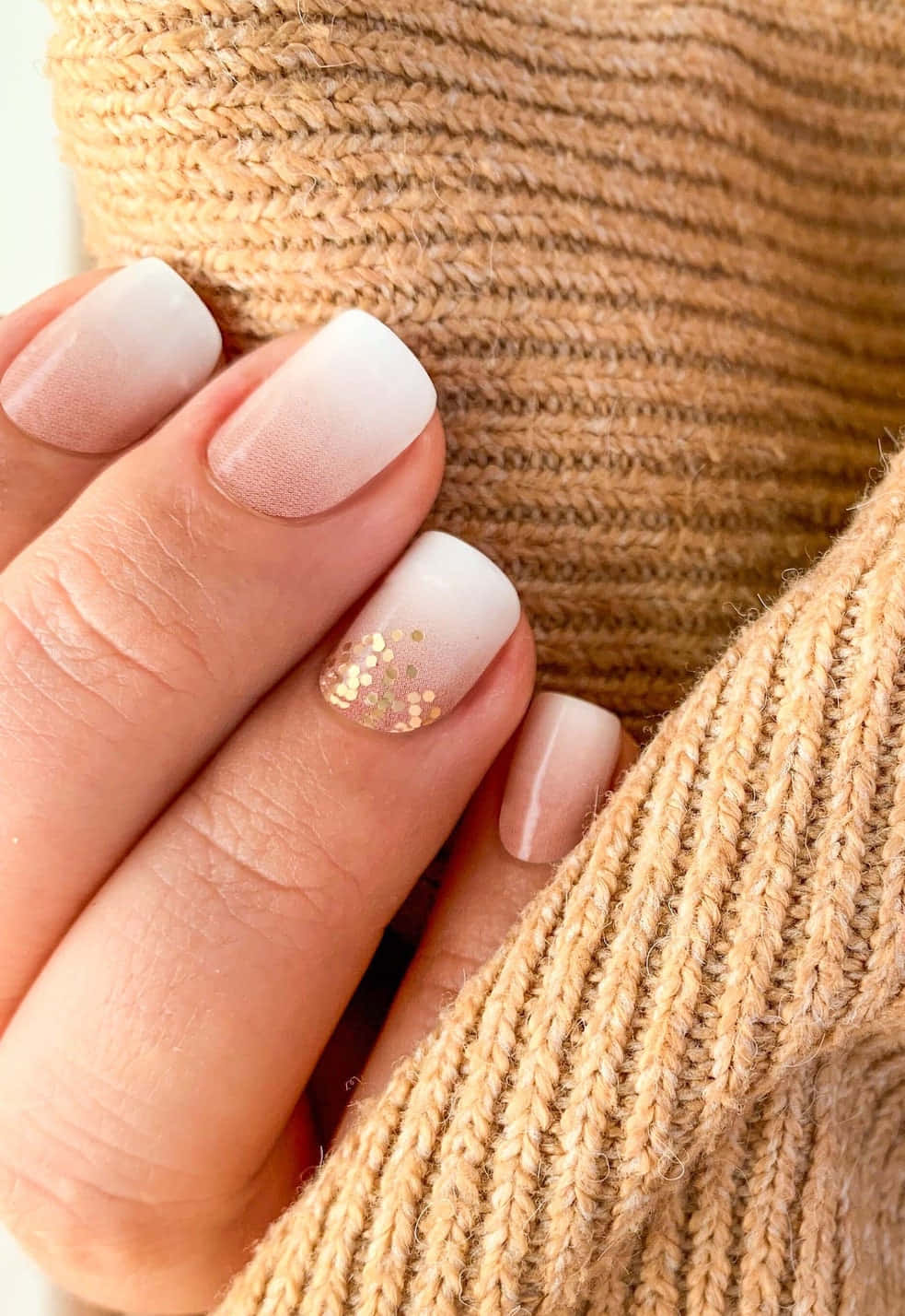 Press On Nails Maroon And Nude Matte Square Gold Glitter Nail Kit - TGC  Boutique