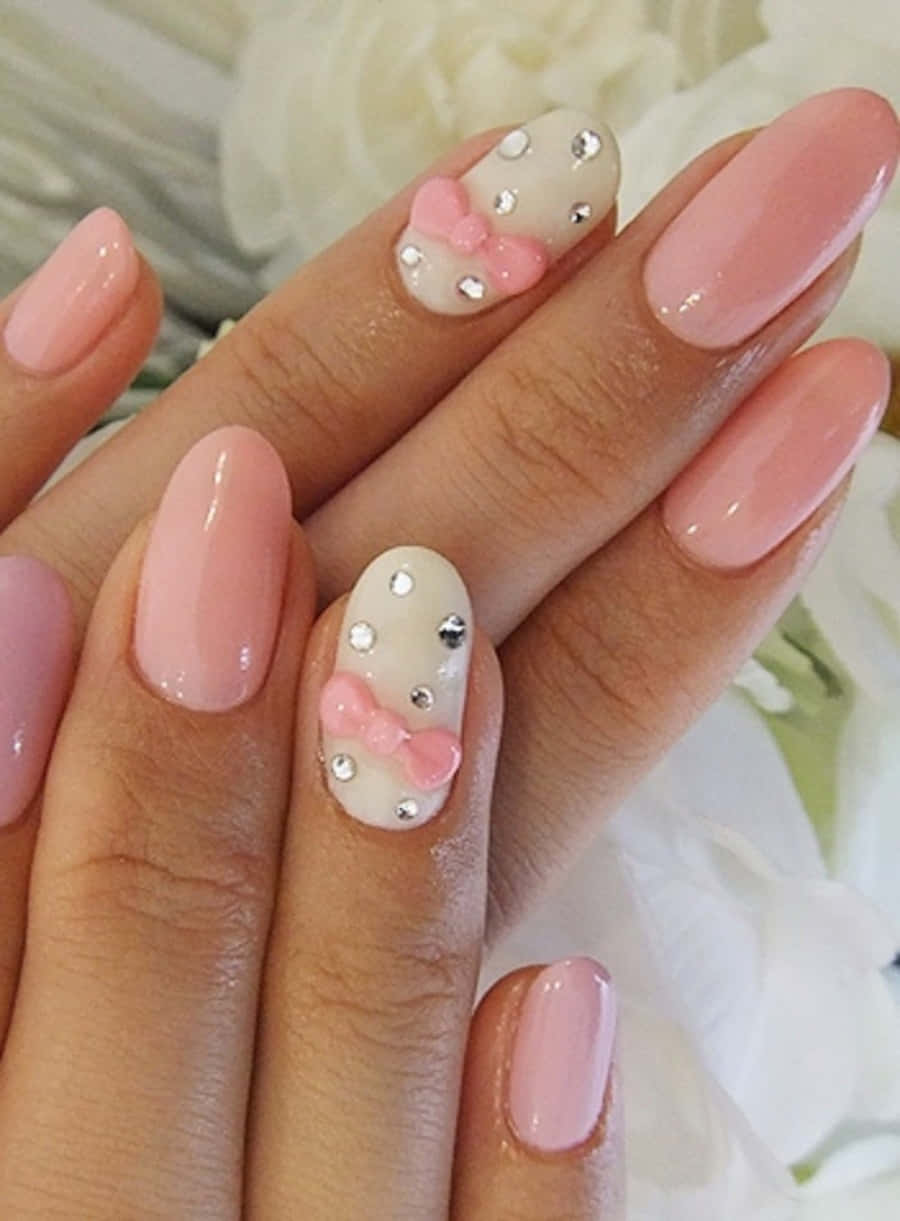 Beautifully painted feminine nails