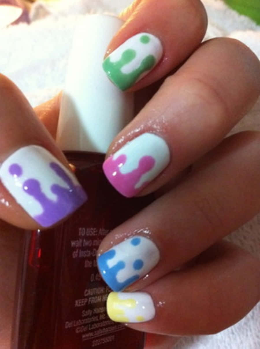 Colorful Nail Art Picture