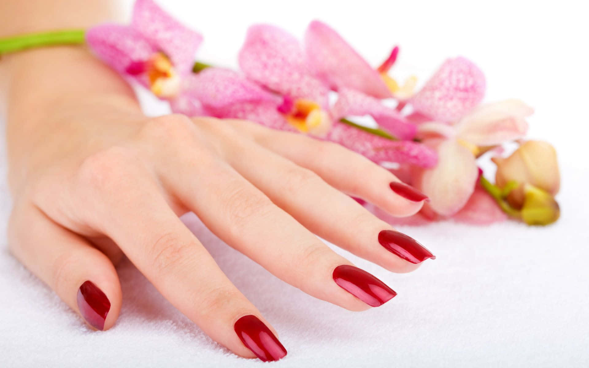 Superb Red Nail Art Picture