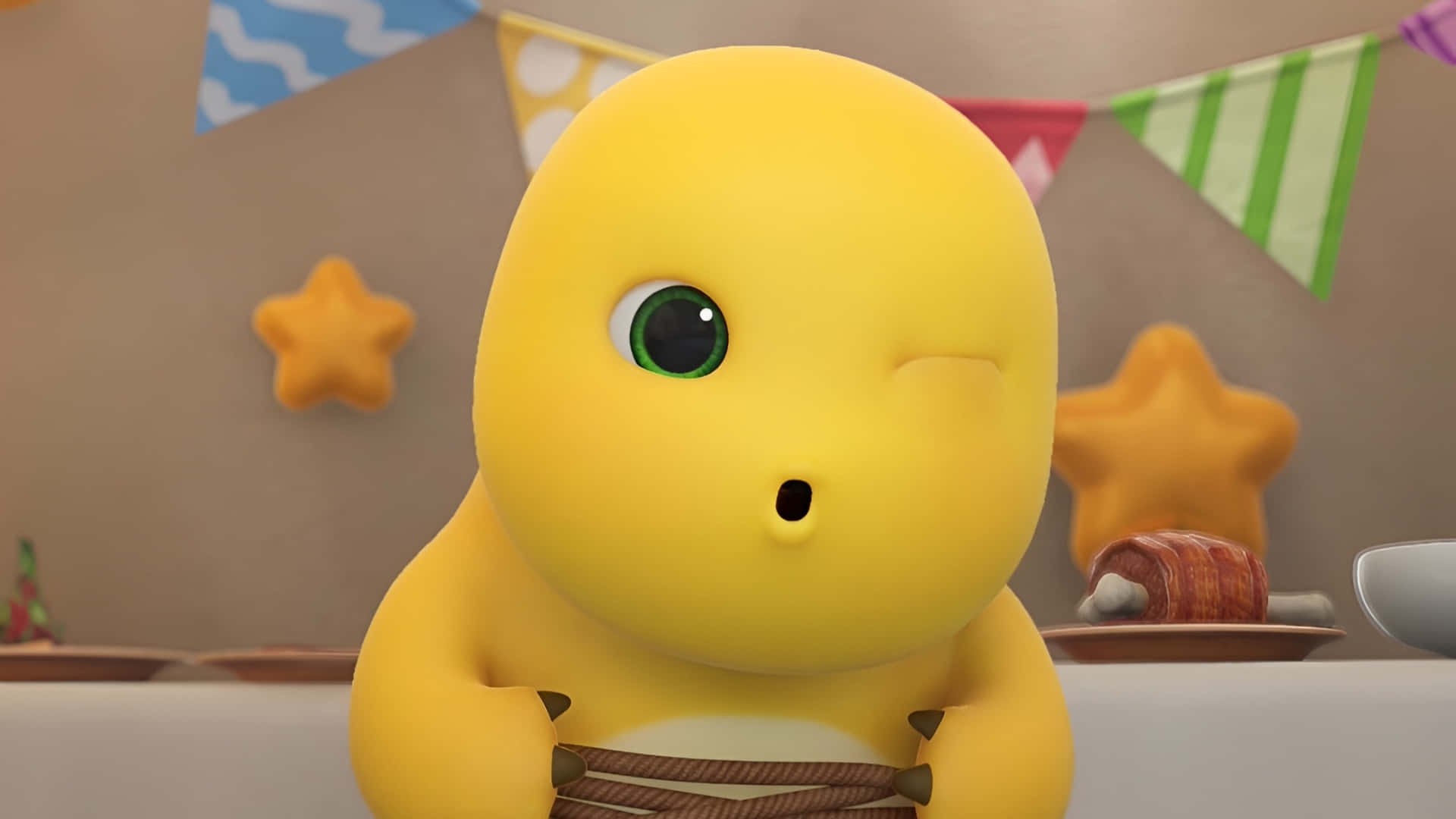 Personaje Dinosaurio Amarillo Nailoong Fondo de pantalla