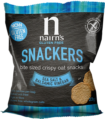 Nairns Gluten Free Snackers Sea Salt Balsamic Vinegar PNG