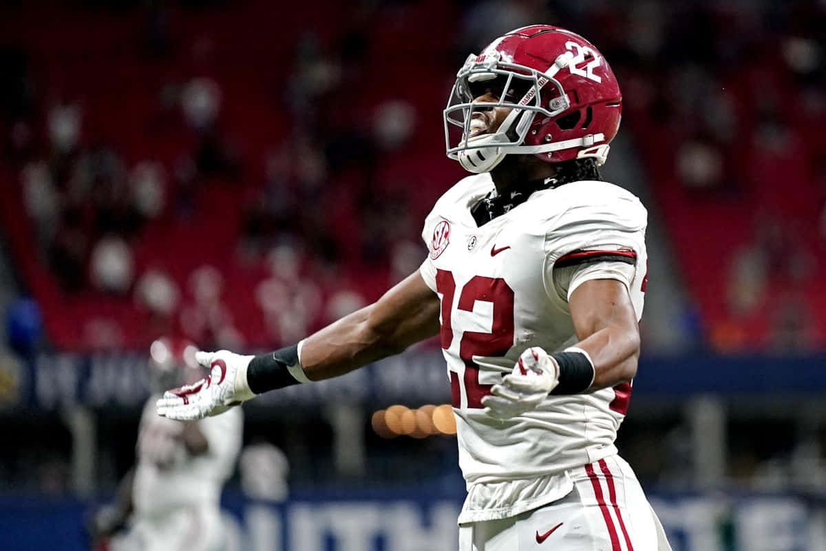 Najee Harris Alabama Football Actie Achtergrond