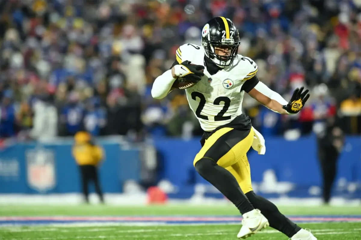 Najee Harris Loopactie Pittsburgh Steelers Achtergrond