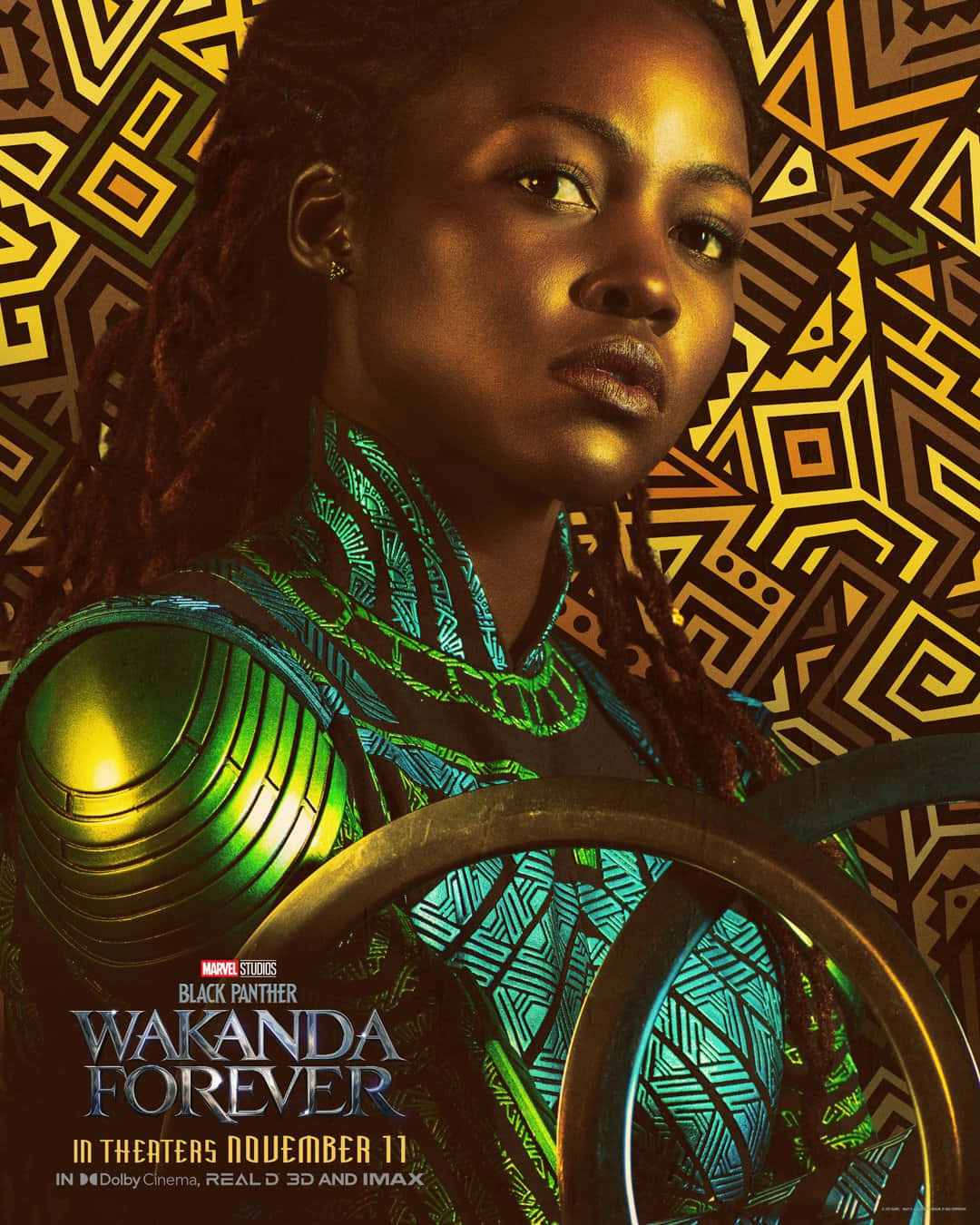 Elpoderoso Guerrero Nakia De Wakanda - Papel Tapiz 1080x1350 Fondo de pantalla