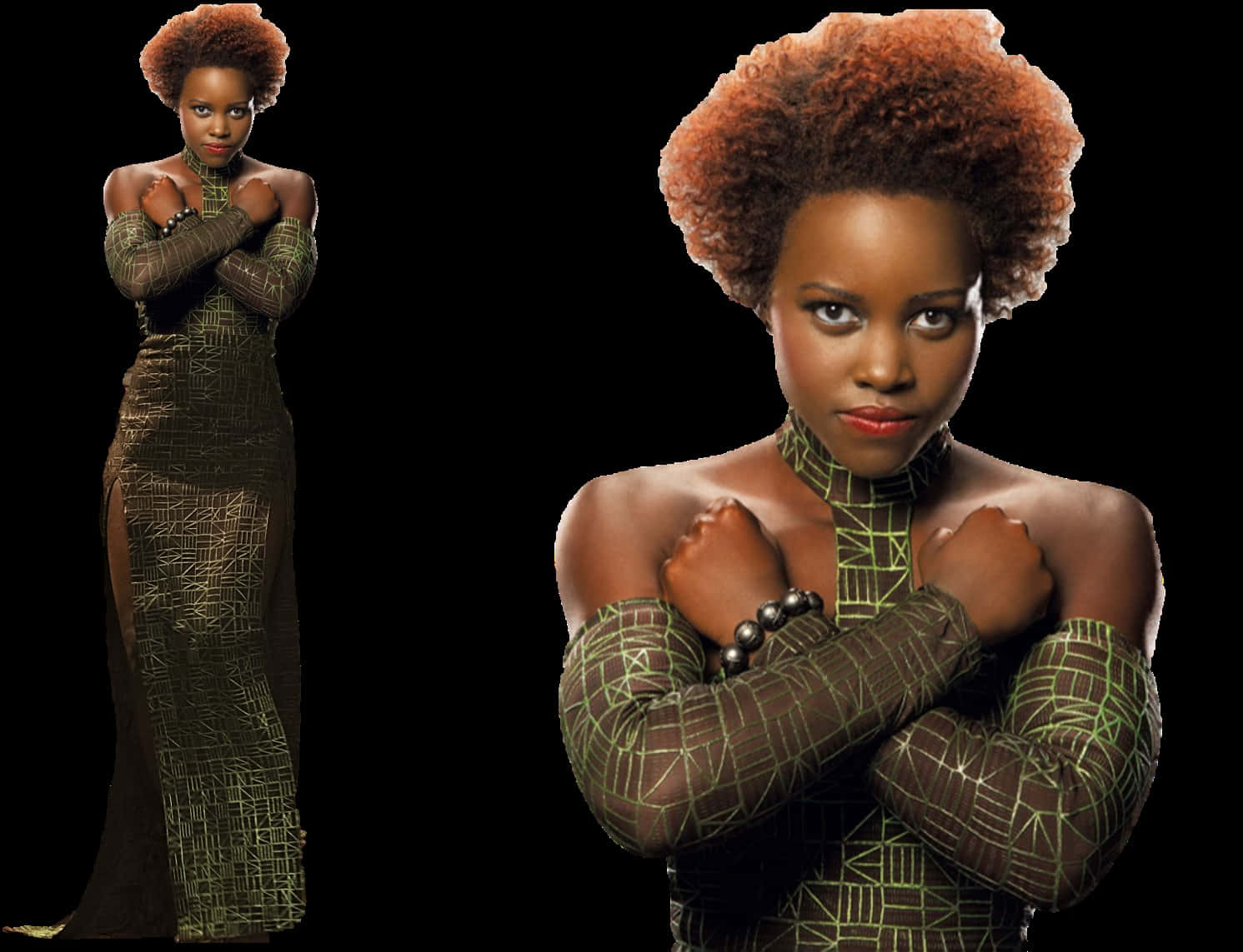 Caption: Nakia: The Fearless Spy of Wakanda Wallpaper