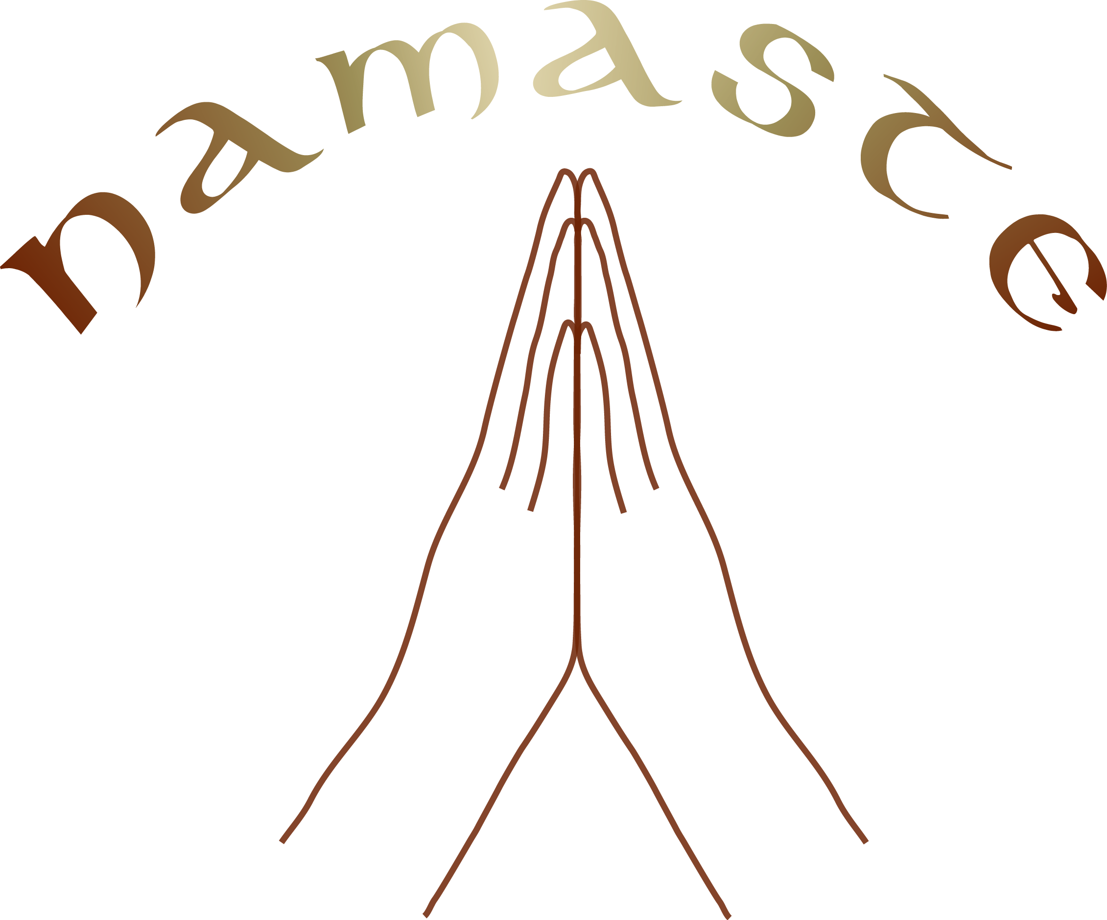 Namaste Gesture Graphic PNG