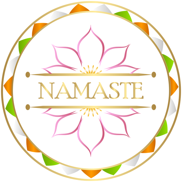 Namaste Lotus Design PNG