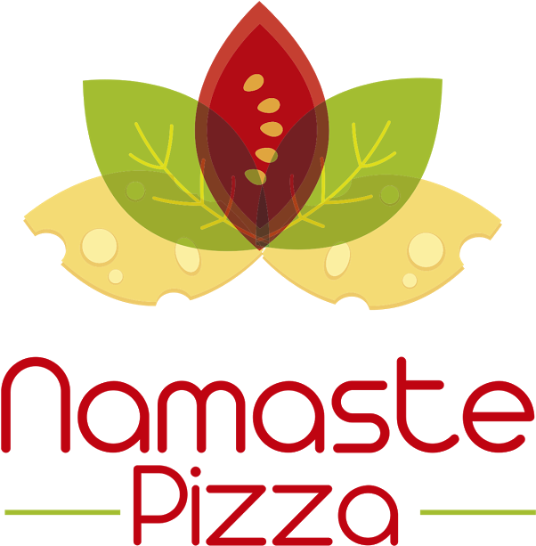 Namaste Pizza Logo Design PNG