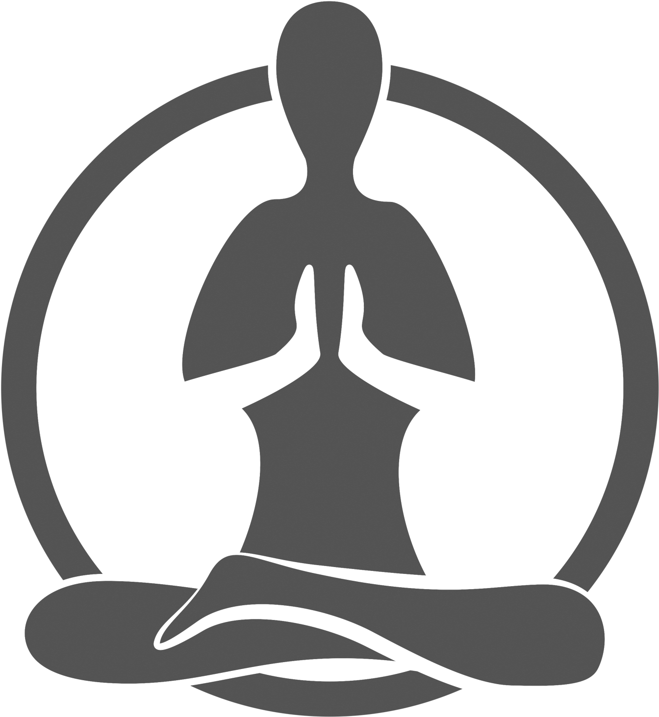 Namaste Yoga Pose Silhouette PNG