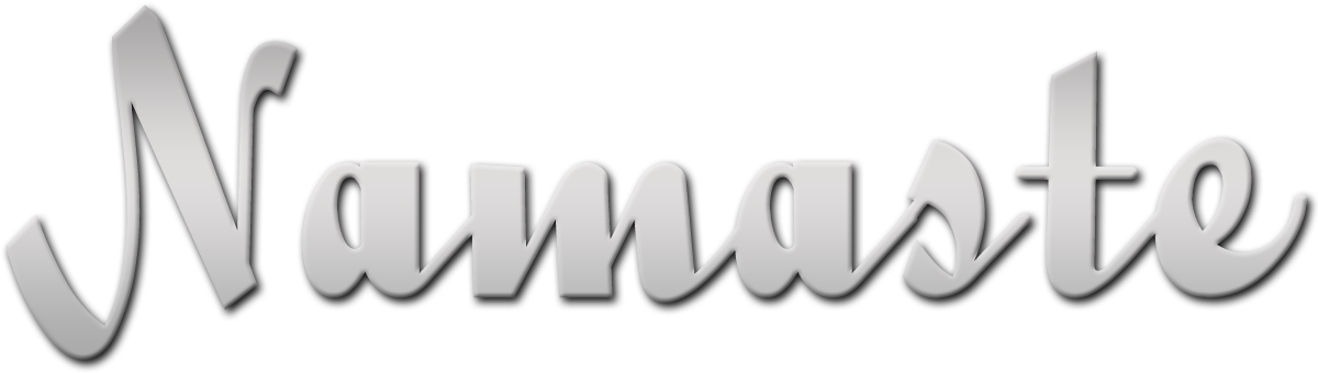Namaste3 D Text Graphic PNG