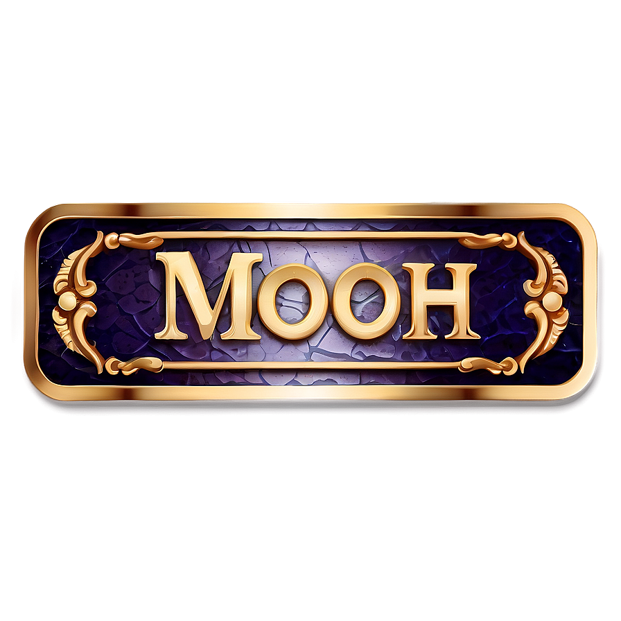 Name Plate D PNG