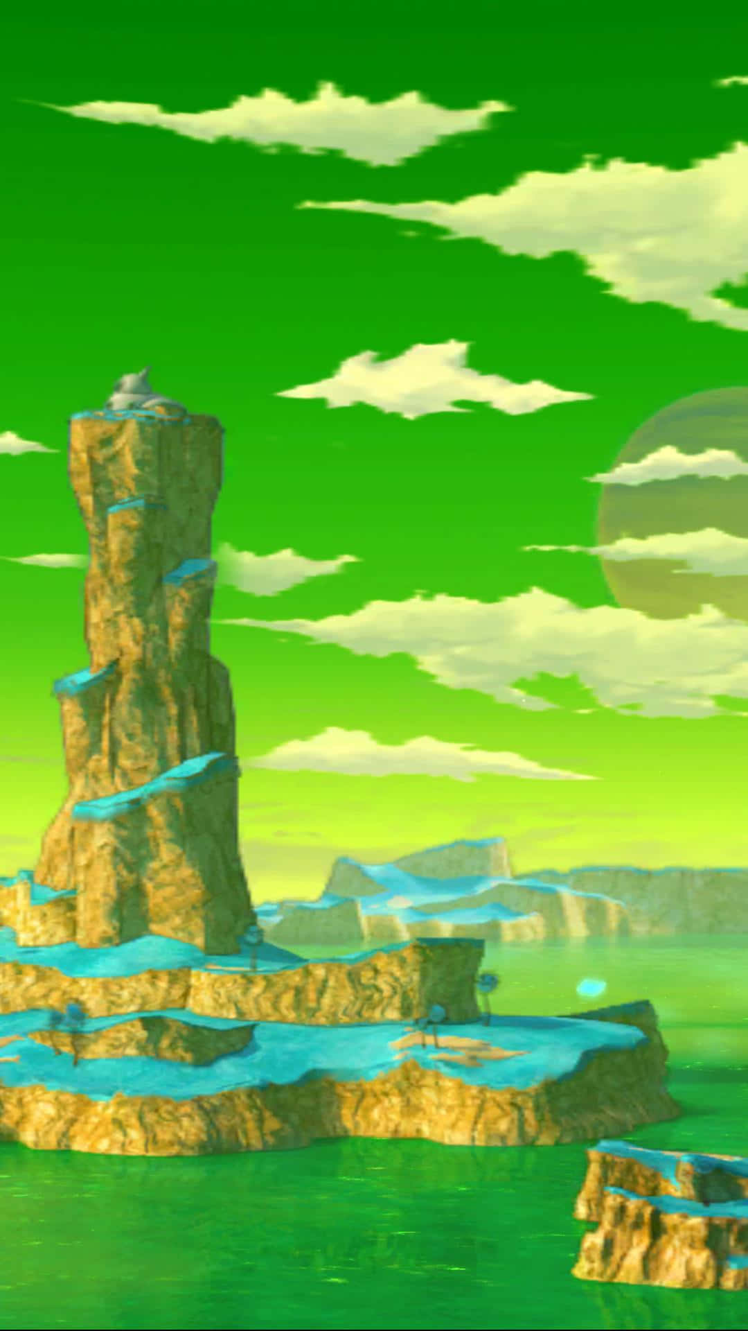 Scenic view of Namek, a planet within the series Dragon Ball. Wallpaper