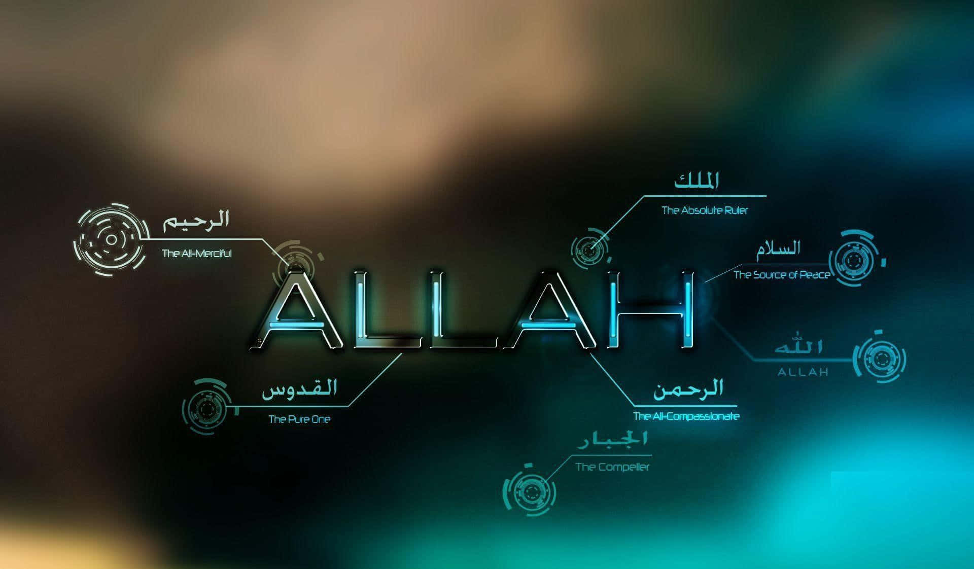 Names_of_ Allah_ Digital_ Art Wallpaper
