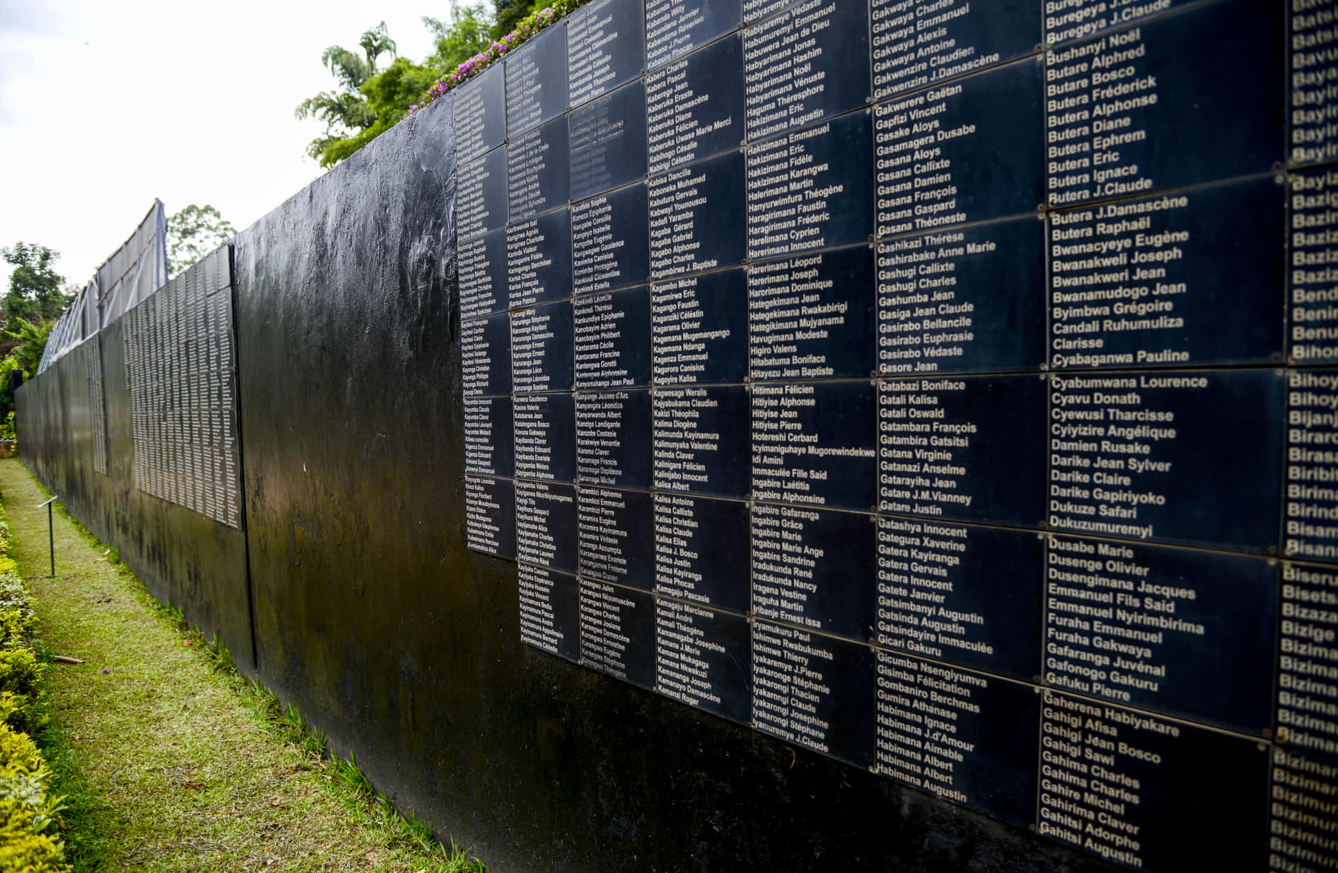 Names Of Victims At Kigali Genocide Memorial Wallpaper