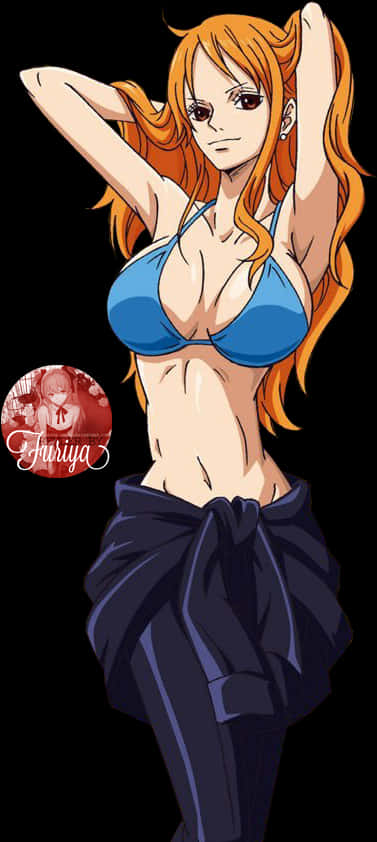 Nami One Piece Anime Character PNG