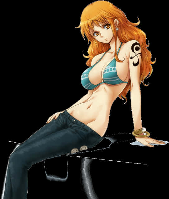Nami One Piece Anime Character PNG