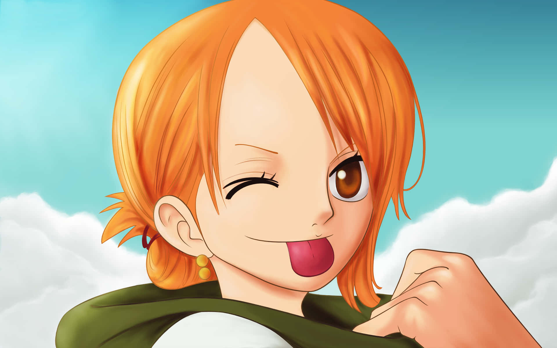 Fun Nami One Piece Desktop Wallpaper