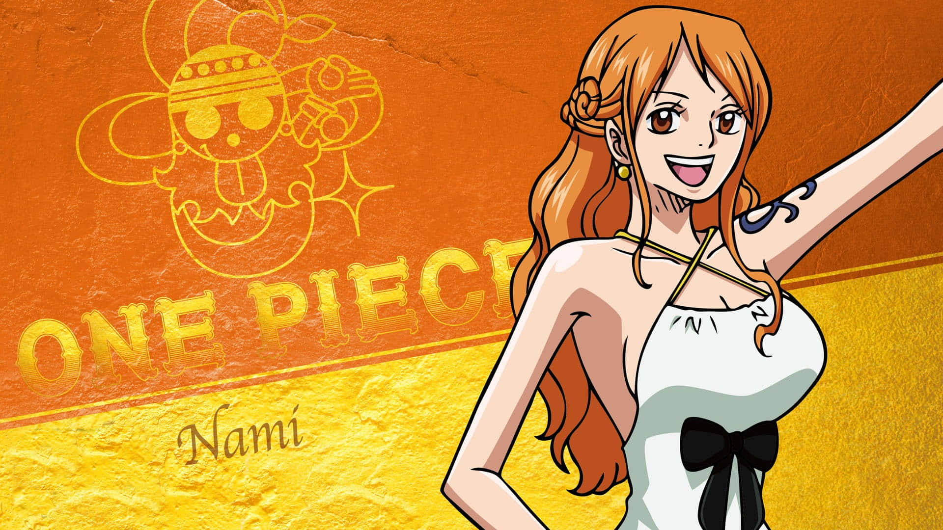 Laastuta E Intelligente Nami, La Navigatrice Di One Piece. Sfondo