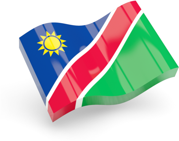 Download Namibia Flag Waving | Wallpapers.com