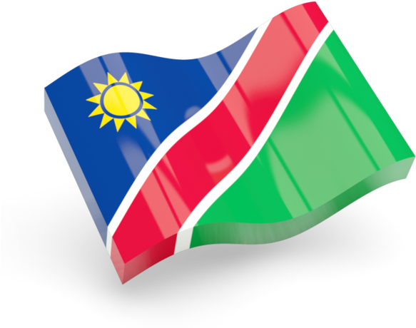 Namibia Flag Waving PNG