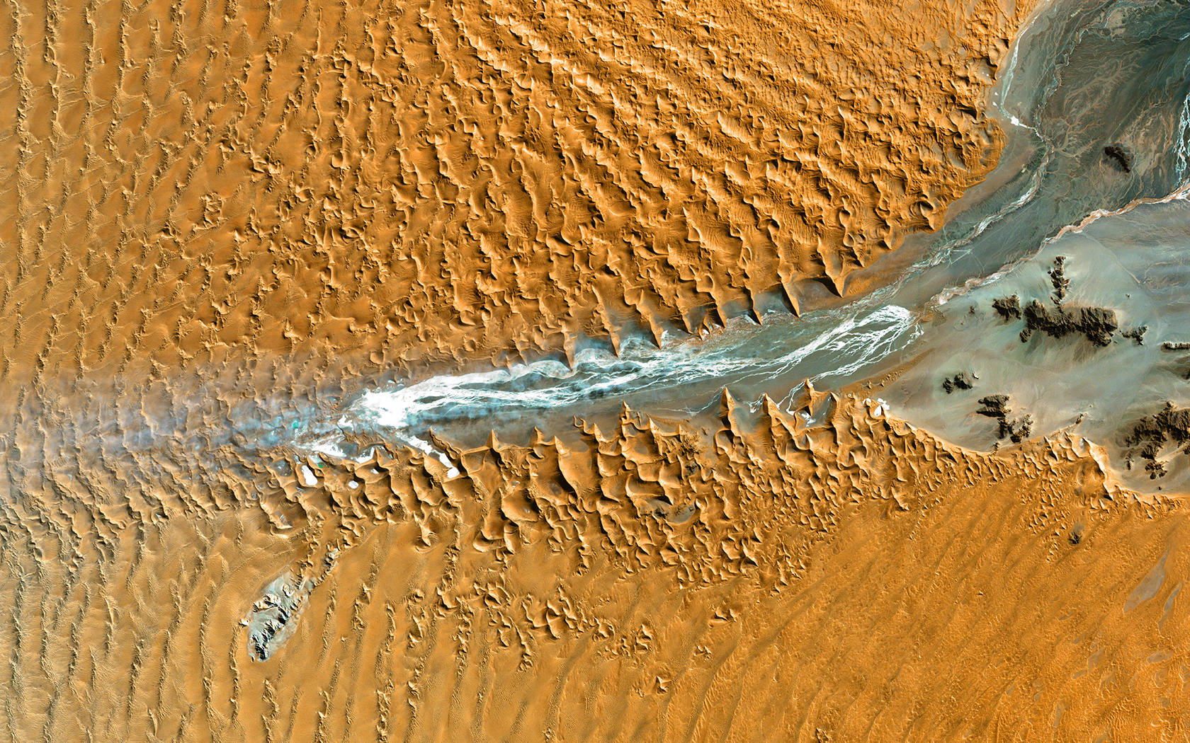 Namibia Water In The Namib Desert
