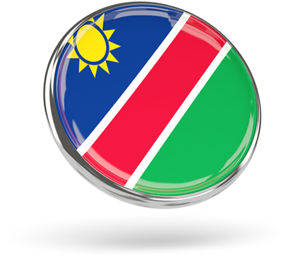 Namibian Flag Button PNG