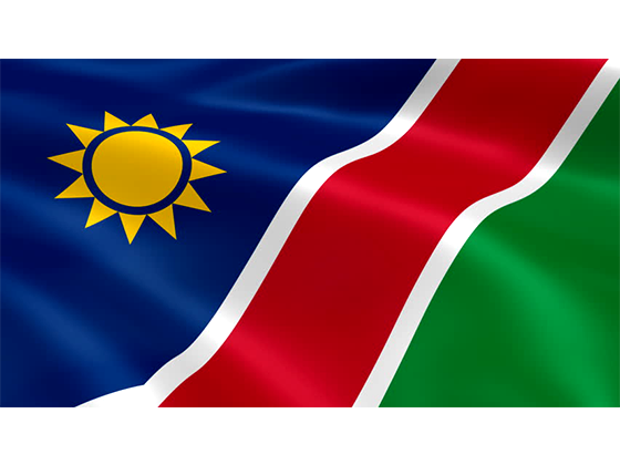 Namibian Flag Waving PNG