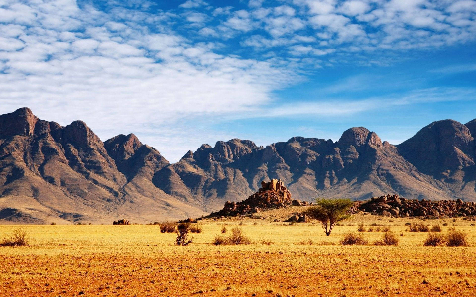 Namibias Ørkenbjerge Wallpaper