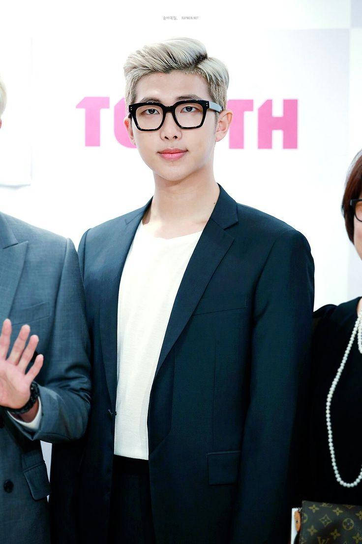 Namjoon During A Press Conference Wallpaper