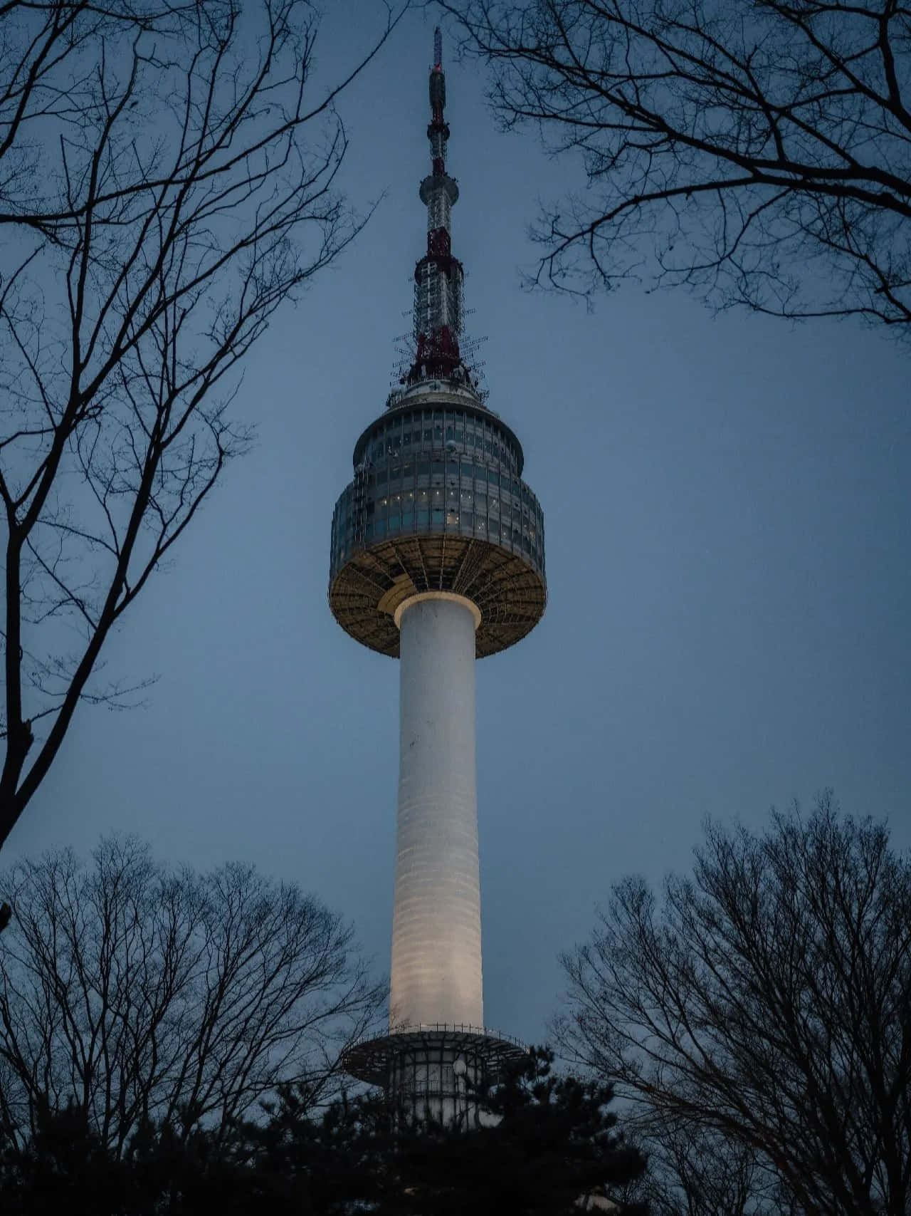 Download Namsan Seoul Tower Dusk View Wallpaper | Wallpapers.com