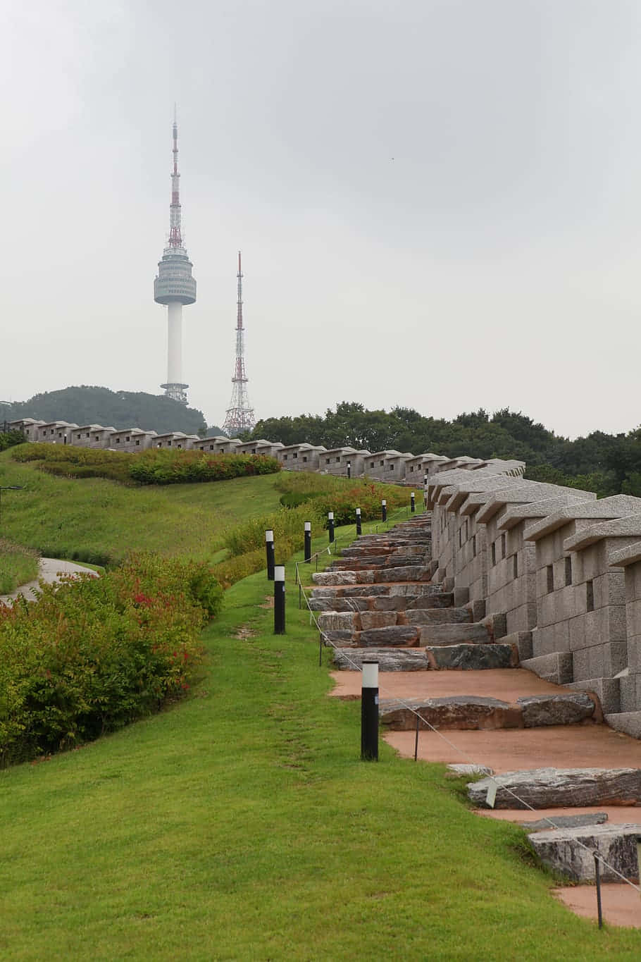 Namsan Seoul Tower Pathway Wallpaper