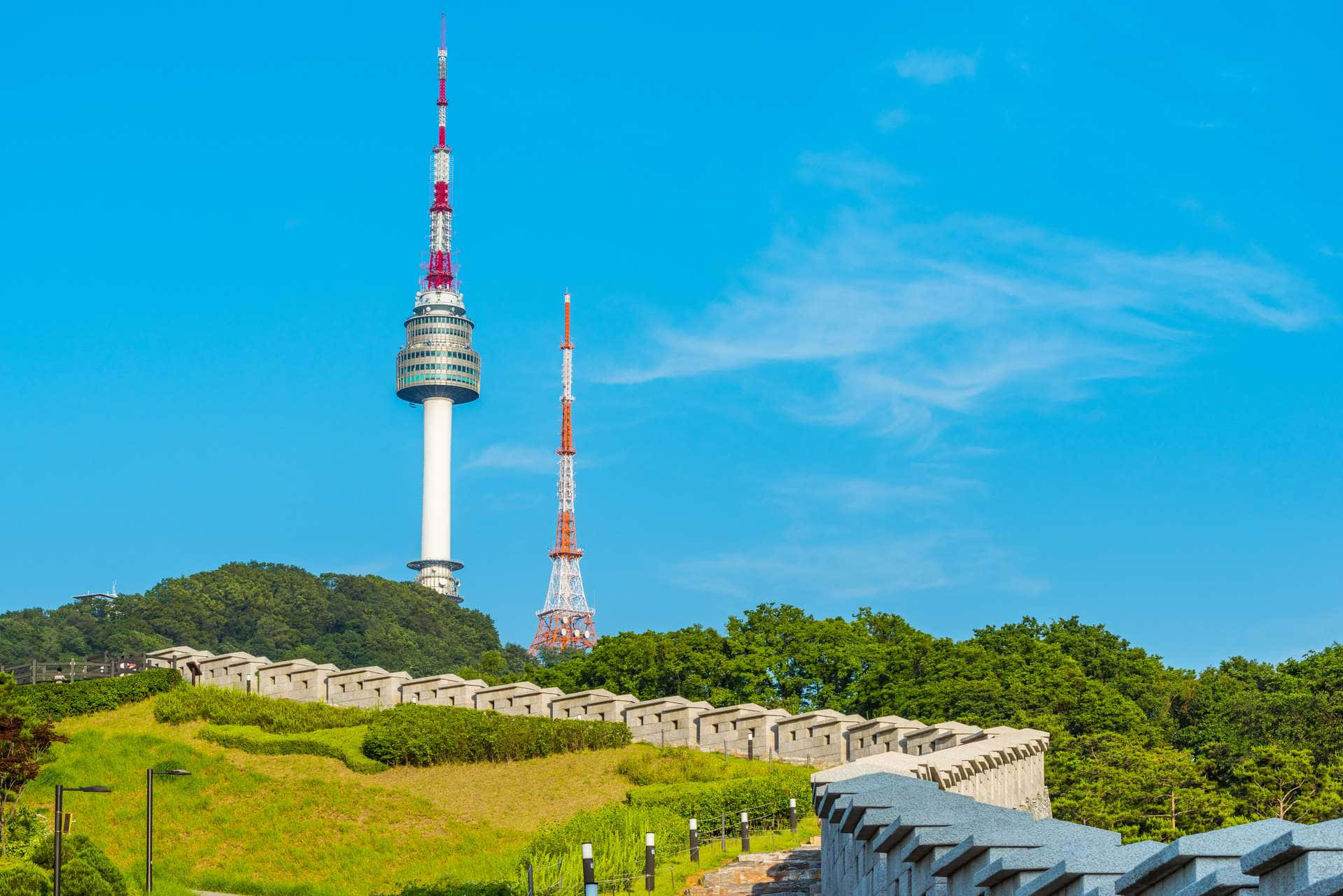 Namsan Seoul Tower Sunny Day Wallpaper