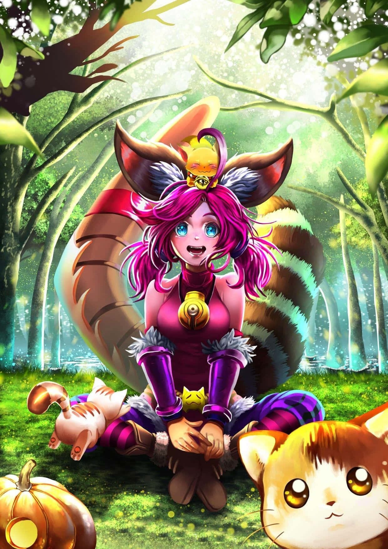 Nana From Mobile Legends Forest Background