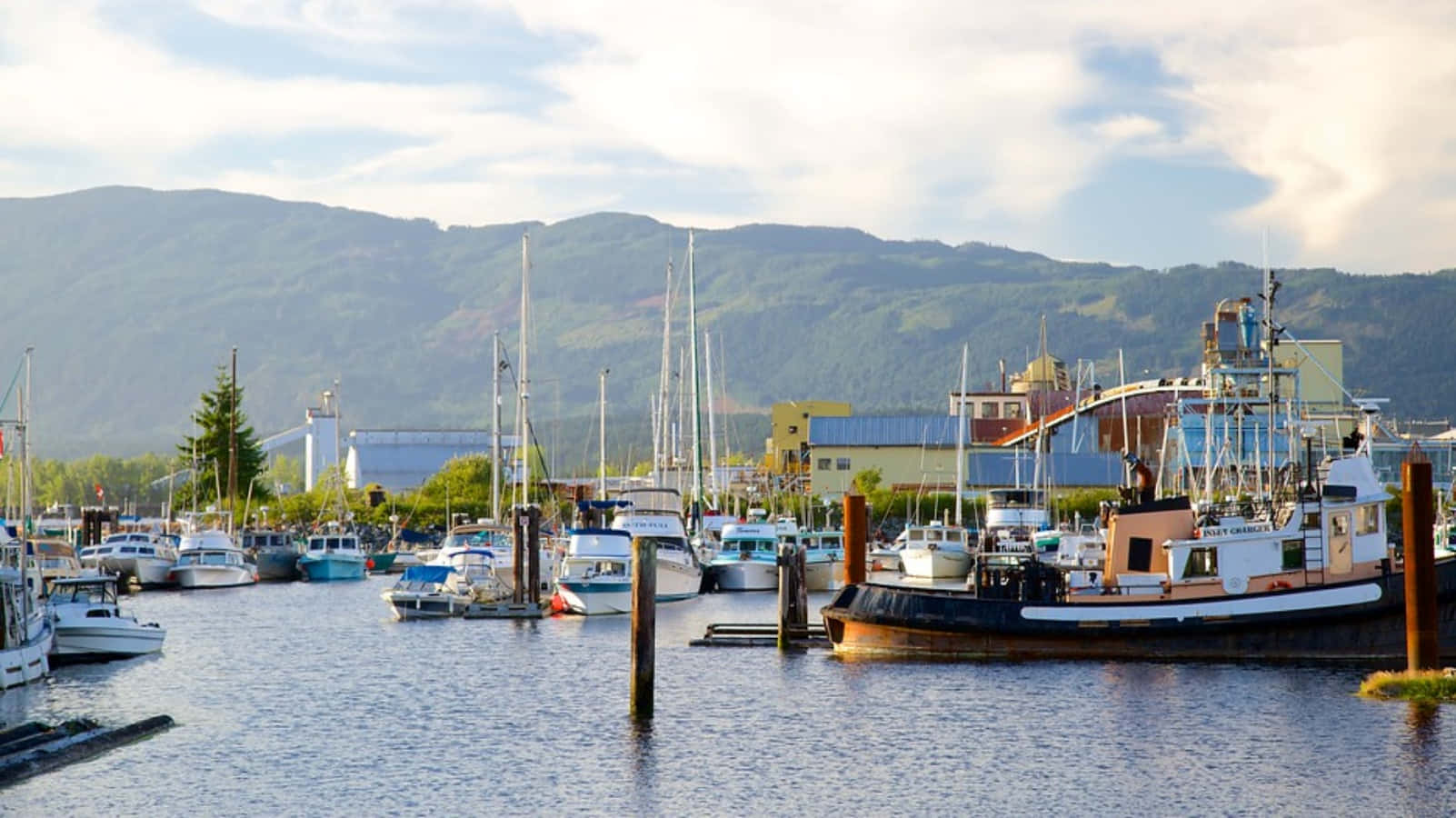 Nanaimo Marina Scenic View Wallpaper