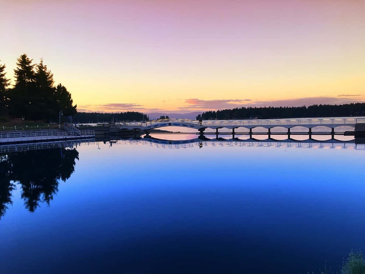 Nanaimo Sunset Reflections Wallpaper