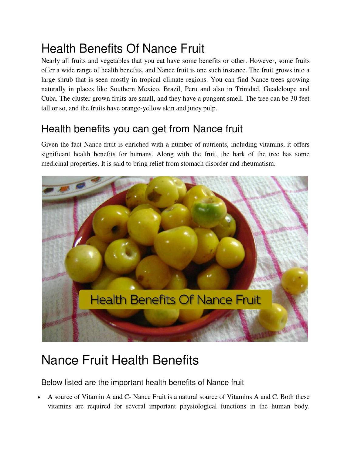 Vorteileder Nance-frucht Für Die Gesundheit Wallpaper