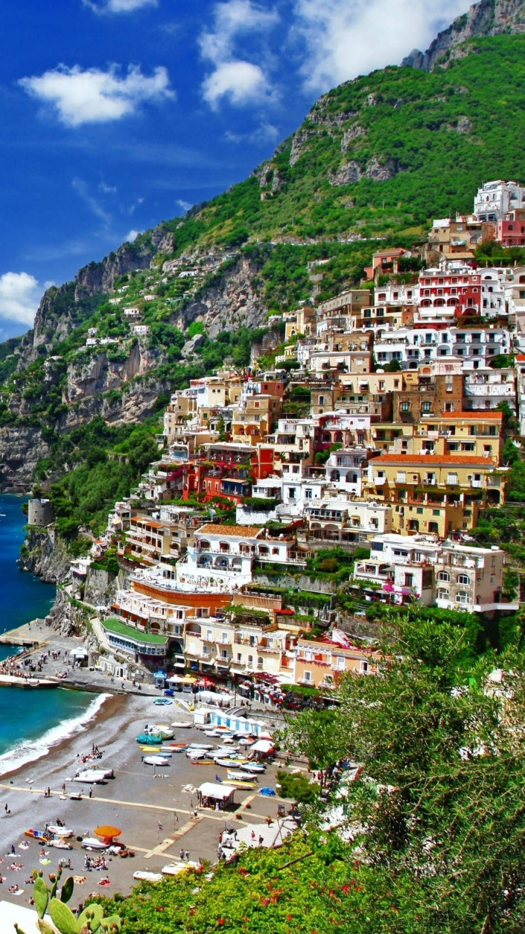 Download Afternoon In Positano Amalfi Coast Wallpaper  Wallpaperscom
