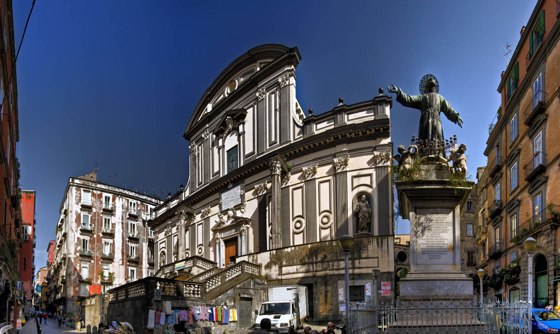 Napoli Tempio Dei Dioscuri Sfondo