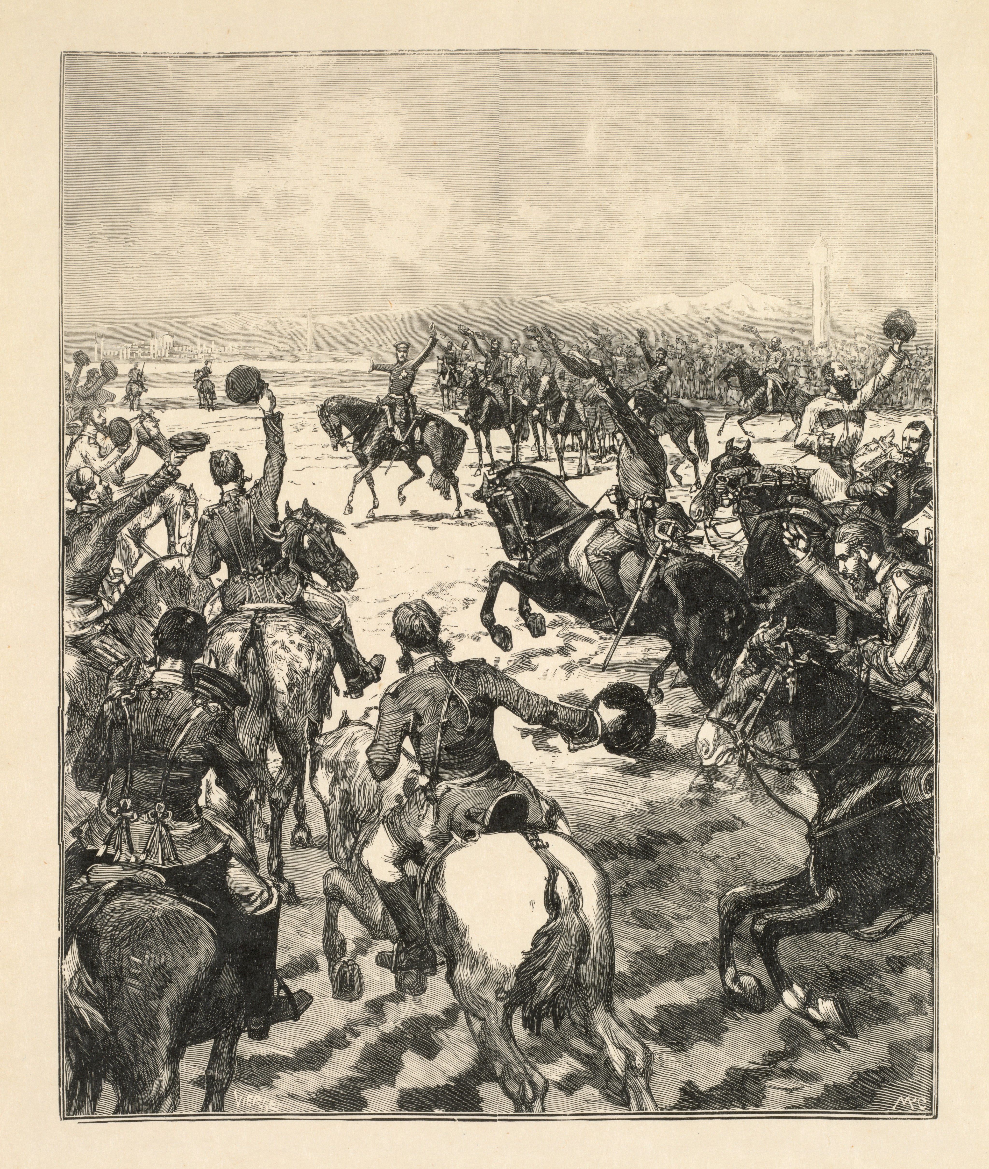 Napoleanic Battle Scene Wallpaper