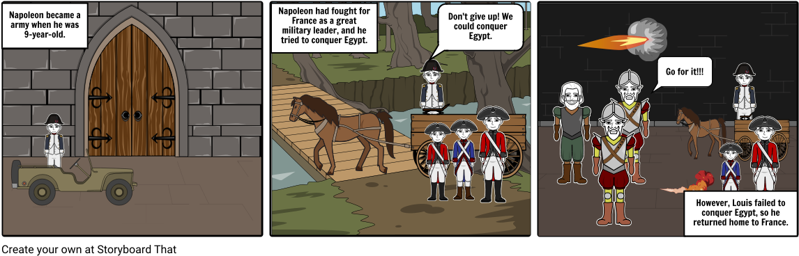 Napoleon Bonaparte Comic Strip PNG