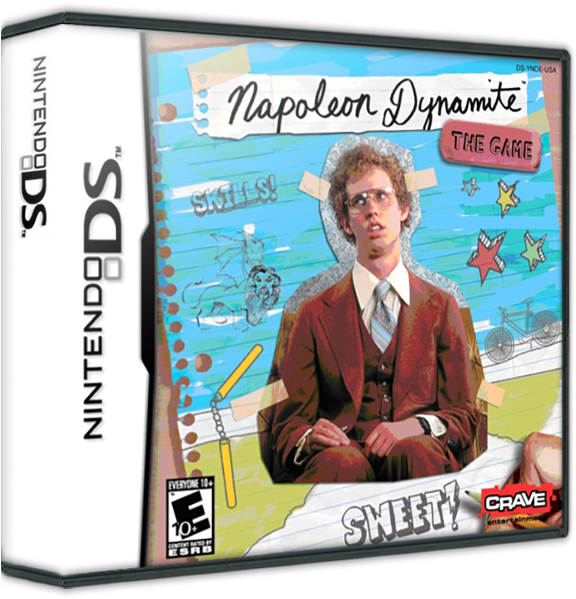 Napoleon Dynamite Nintendo D S Game Cover PNG
