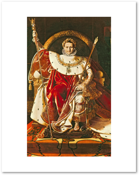 Napoleon Enthroned Imperial Regalia PNG