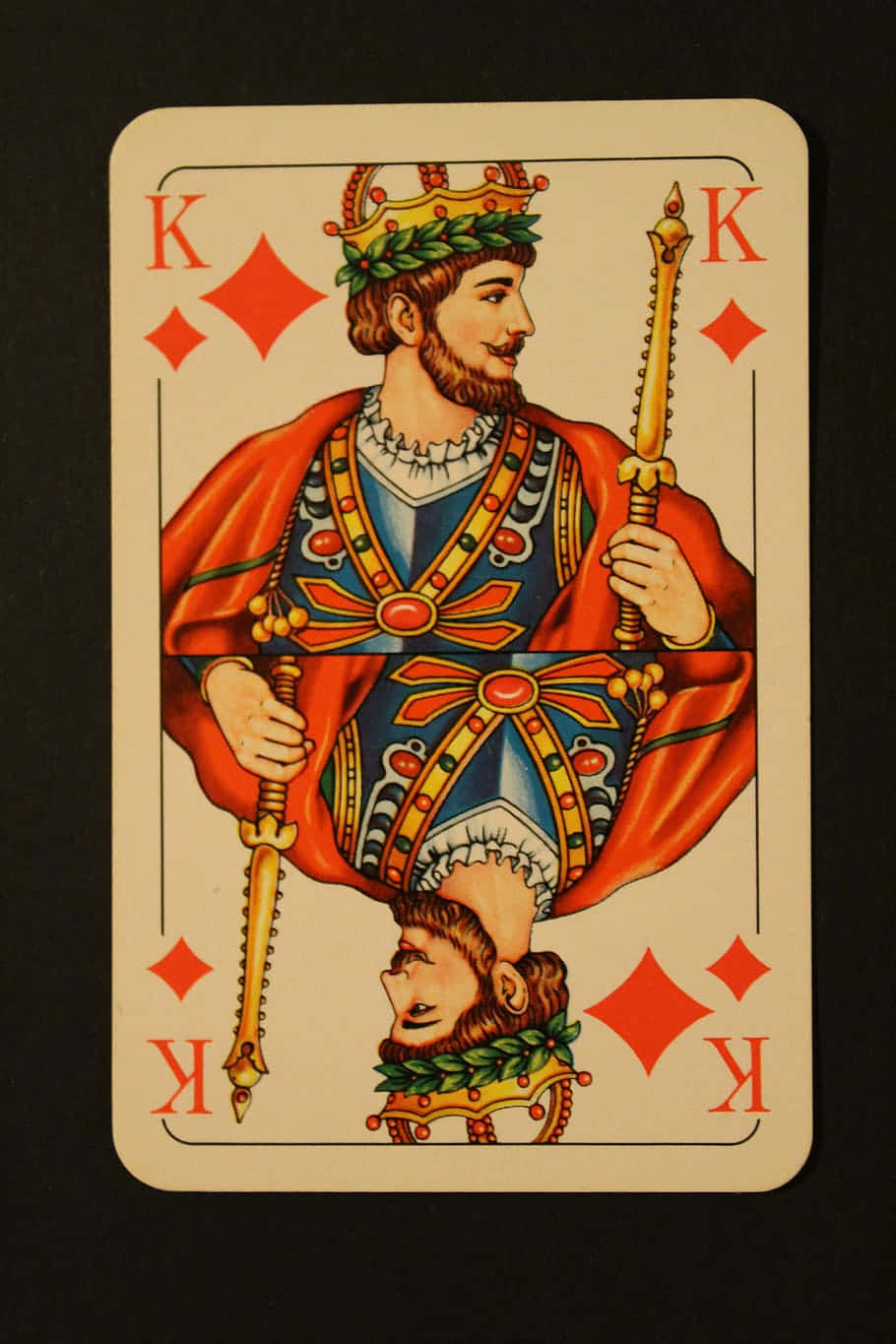 Napoleon Kong Spillekort Poker Abstrakt Tapet Wallpaper