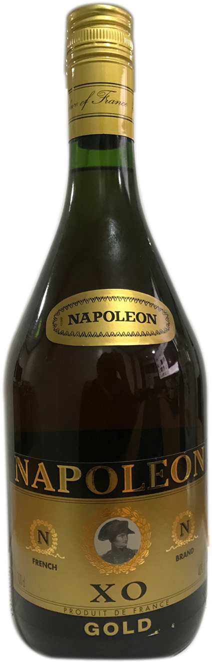 Napoleon X O Gold Brandy Bottle PNG