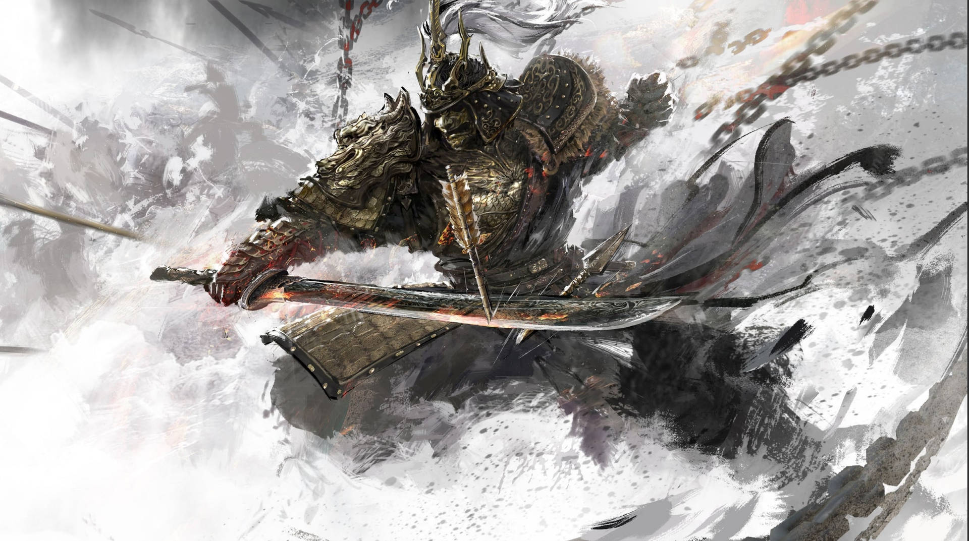 Naraka Bladepoint Samurai Warrior Wallpaper
