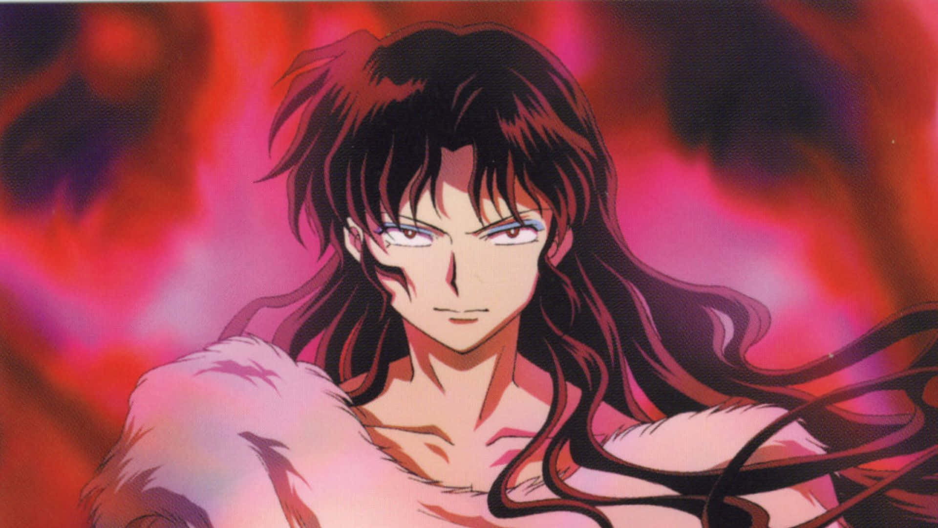 Sinister Naraku Stands Tall in the Shadows Wallpaper