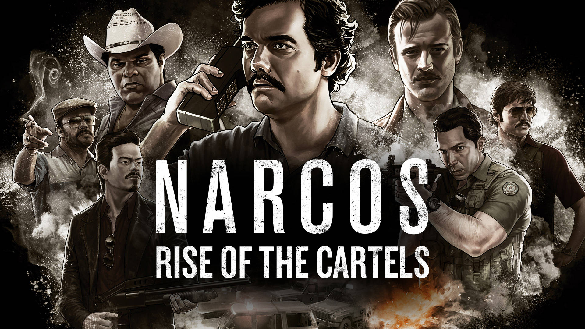 Action-Packed Scene from Narcos: Rise of the Cartel Video Game Wallpaper