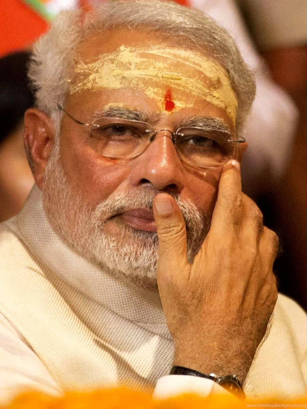 Prime Minister Narendra Modi in Traditional Attire Wallpaper