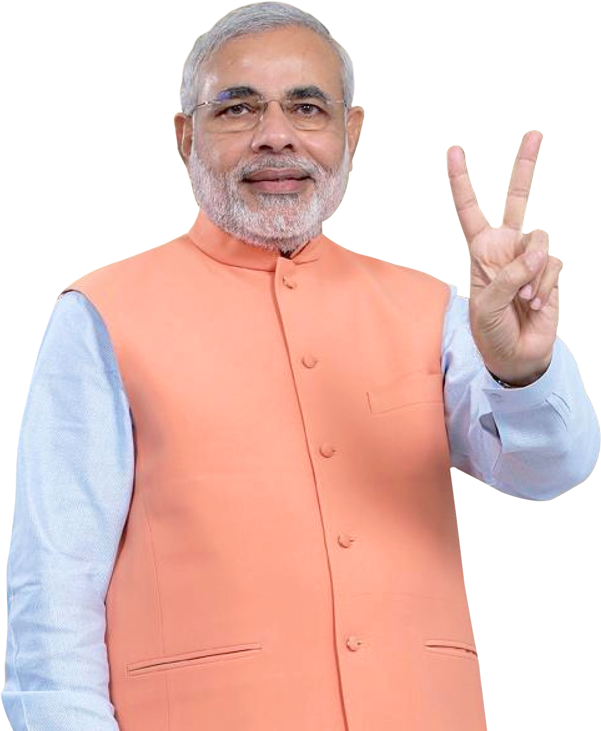 Narendra Modi Victory Sign PNG